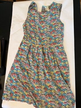 Matilda Jane Multicolor Floral Sleeveless Dress - Blue, Yellow, Red